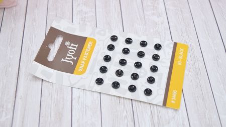 JYOTI 34450 Кнопки металеві пришивні 6 мм, 20 шт, Індія