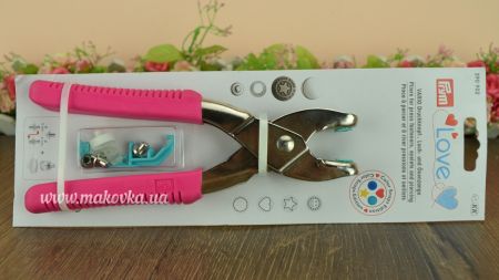 Щипці Vario Prym 390 902 серія LOVE РОЖЕВІ для установки кнопок, люверсів і створення отворів43269
