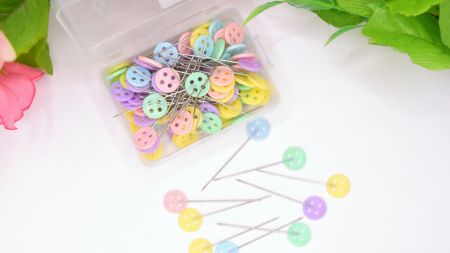 Кравецькі Шпильки з гудзиком, сталь, довжина 45мм, у коробочці