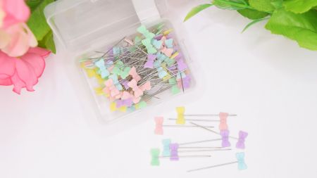 Кравецькі Шпильки з бантиком, сталь, довжина 40мм, у коробочці