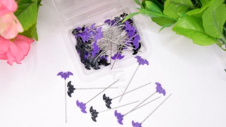 Кравецькі довгі Шпильки з Кажаном, сталь, довжина 45мм, у коробочці