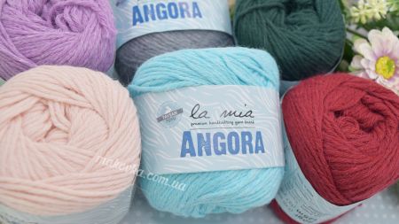 Пряжа Angora la mia вовняна Ангора ла міа