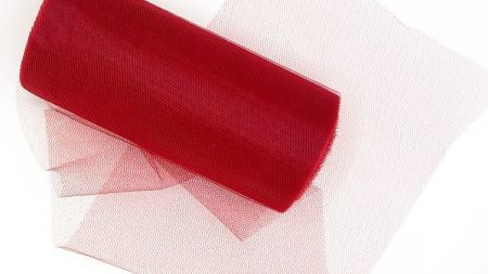 Фатиновая лента Бордовая, ширина 15см, 1 метр