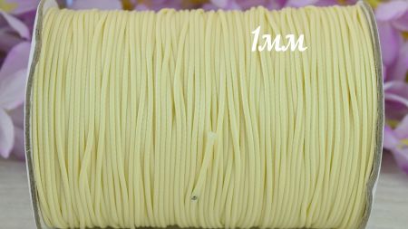 Вощений шнур корейський, товщина 1 мм, ванільний 1 м