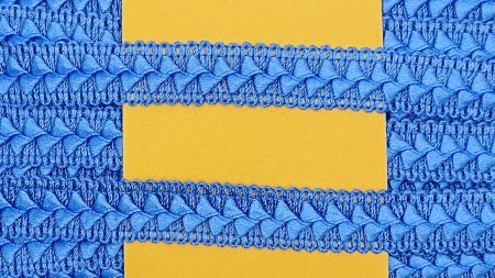 Декоративна Тасьма Самоса 1,7см Світло Синя 1301-121, 1 м