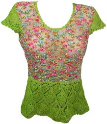 Летняя туника с рукавами крылышки