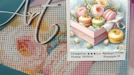 Картина стразами 177390 Солодка насолода Go to Art Діамантові ручки на підрамнику