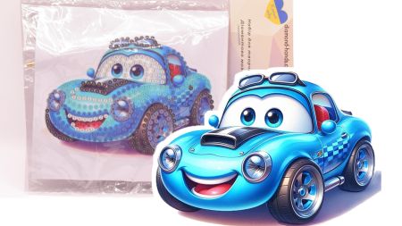 Набір діамантова мозаїка Блискавка (машинка), 11*10 см Go to Art  177413