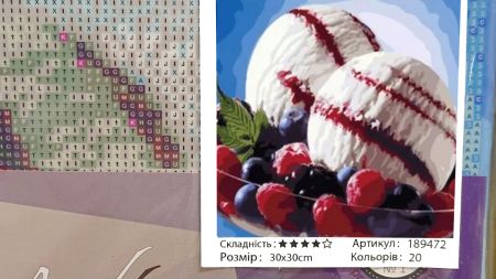 Картина стразами Смак літа, набір 189472 Go to Art Діамантові ручки на підрамнику