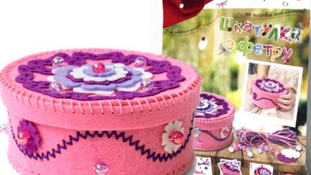 Скриньки з фетру - своїми руками45807