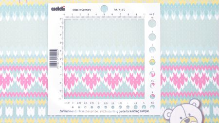 АДДІ 412-0 лінійка для вимірювання петель для визначення щільності в'язання та визначення діаметру спиць