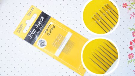 Набір квілтингових голок з великим вушком John James Big Eye Quilting №10 (12 шт.)  JJ12510