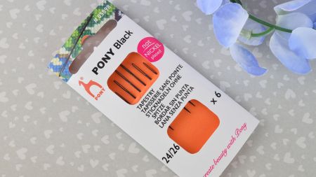 05898 PONY Tapestry чорні Голки гобеленові вишивальні №24/26 (6шт) 