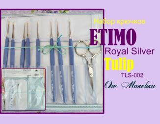 Краткий видеообзор набора стальных тонких крючков Tulip ETIMO Royal silver TLS002.