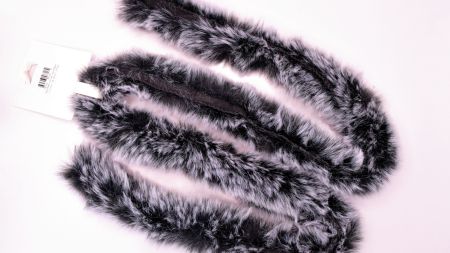 Стрічка зі штучного хутра БІЛА , ширина 4-5 см, для оздоблення, 1 шт