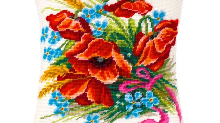 Літні спогади К. Кляйн V-514, ТМ Чарівниця Набір для вишивання декоративної подушки напівхрестом 
