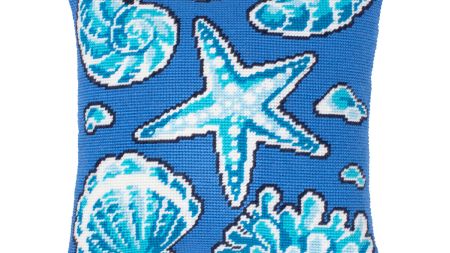 Скарби моря V-525, ТМ Чарівниця Набір для вишивання декоративної подушки напівхрестом