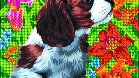 Животные, птицы (рисунок на ткани )5257