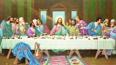 Иконы, религия (рисунок на канве)5256