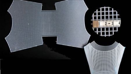 Канва пластикова для сумки біла Кошик 32*51см