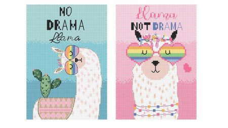 Набір для вишивання хрестом Letistitch L8044 No Drama Llama (лама)
