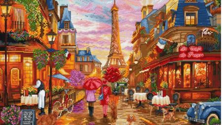 Набір для вишивання хрестом L9975 After the Rain, Paris (Після дощу, Париж) Letistitch