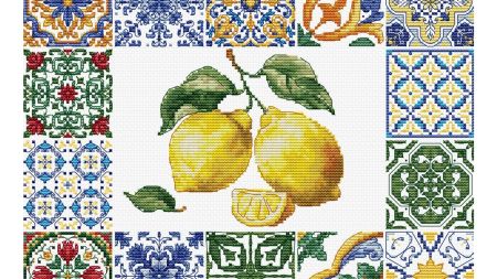Набір для вишивання хрестом B7049 Середземноморська лимонна есенція, Luca-S