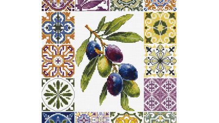 Набір для вишивання хрестом B7050 Середземноморська оливкова палітра, Luca-S