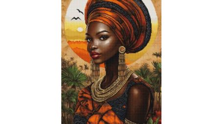 Набір для вишивання хрестиком B720 Королева сонячного континенту , Лука-С