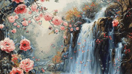 Набір для вишивання гобелен G708 Кристалічний водоспад GOBLEN Luca-s 