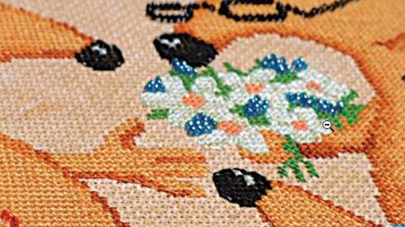 Вишивка нитками хрест464