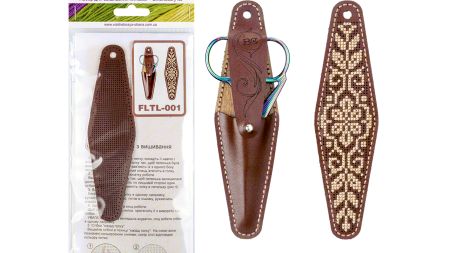 Чохол для ножиць Тепло традицій (орнамент) FLTL-001 Чарівна Країна Набір для вишивання нитками на штучній шкірі 