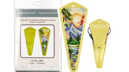 Чохол для ножиць Гора FLTL-089 Чарівна Країна Набір для вишивання нитками на штучній шкірі 