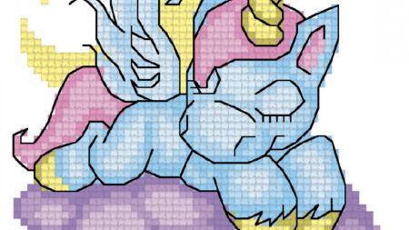 Водорозчинна канва з малюнком для вишивки42307