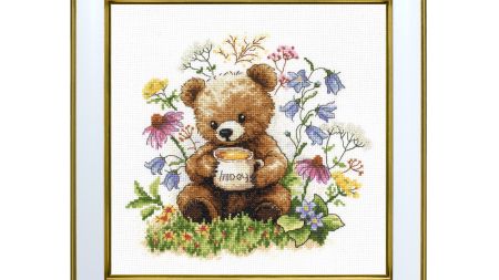 набір для вишивання хрестиком М-0351 Ведмедик, ВДВ