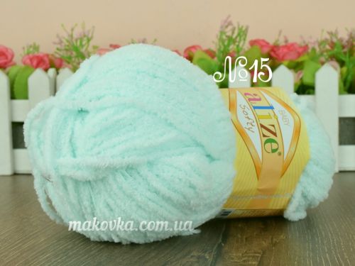 Велюрові нитки Бебі Софті Алізе Alize Baby Softy для в'язання | Маковка