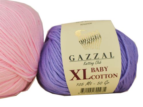 Пряжа Газзал Бебі Котон Ікс ель GAZZAL XL Baby Cotton бавовняна | Маковка