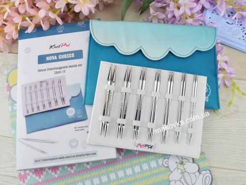 Набір кубічних знімних спиць Nova Cubics Deluxe KnitPro 4, 4,5, 5