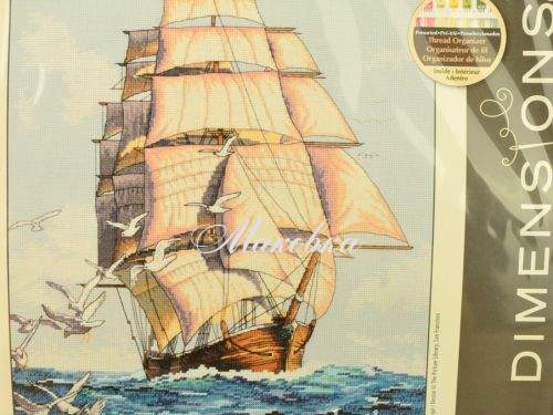 Набор для вышивания крестиком 03886 Морська подорож/Clipper Ship