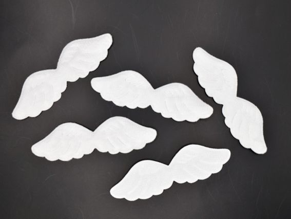 Декоративный элемент Белые Крылья , крылья ангела, 10*3 см, 1 штука, 1 штука