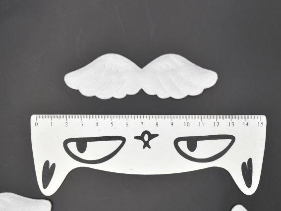 Декоративный элемент Белые Крылья , крылья ангела, 10*3 см, 1 штука, 1 штука