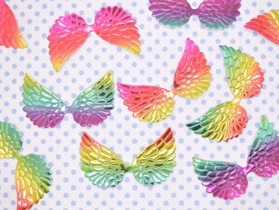 Крила голографічні Меланж , декоративний елемент 8*4 см Крила голографічні Меланж , декоративний елемент 8*4 см