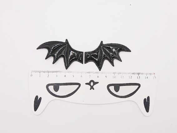 Декоративный элемент Крылья Летучей мыши Черные, 5,5*3,5 см, 1 пара