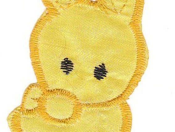 Термо-аппликация Детская Заяц желтый Термо-аппликация Детская Заяц желтый