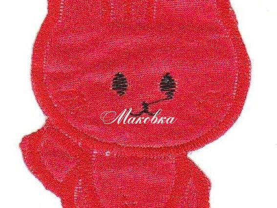 Термо-аппликация Детская Кот красный Термо-аппликация Детская Кот красный