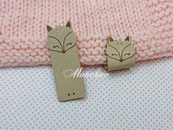 Нашивка замшева Лисиця, колір Світлий Беж Нашивка замшева Лисиця, колір Світлий Беж