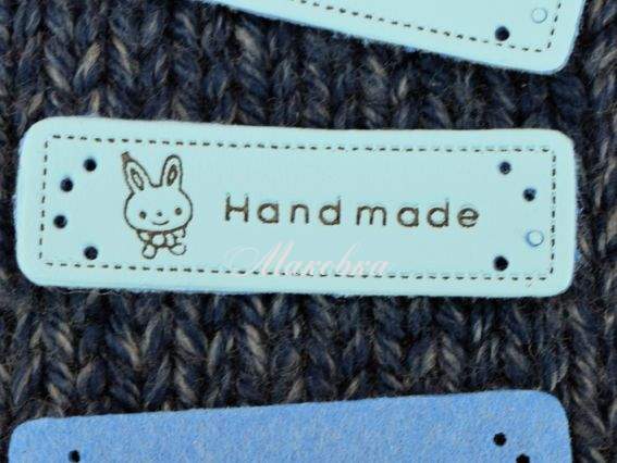 Нашивка шкіряна Hand Made Зайчик БЛАКИТНА, 50х15мм, 1 шт Нашивка шкіряна Hand Made Зайчик БЛАКИТНА, 50х15мм, 1 шт