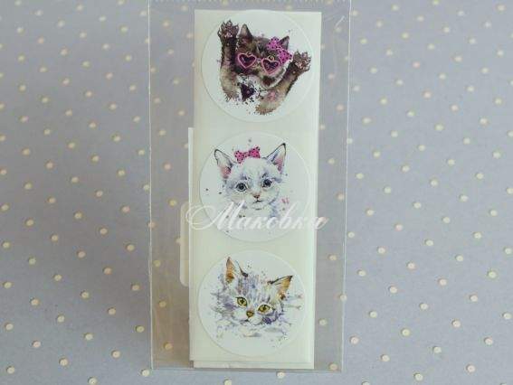 Наліпки Кошенята, d=25мм, 10 шт Наліпки Кошенята, d=25мм, 10 шт