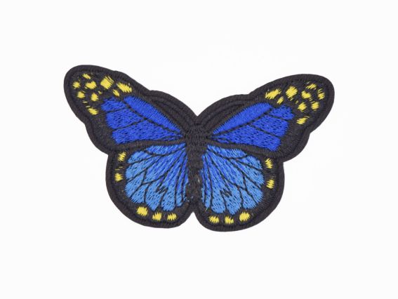 Термо-аплікація Метелик №6, чорний із темно-Синім Термо-аплікація Метелик №6, чорний із темно-Синім