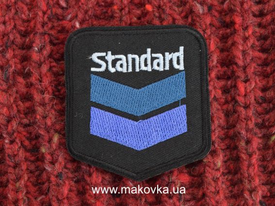 Термоаппликация Нашивка черная Шеврон STANDARD , 1шт Термоаппликация Нашивка черная Шеврон STANDARD , 1шт